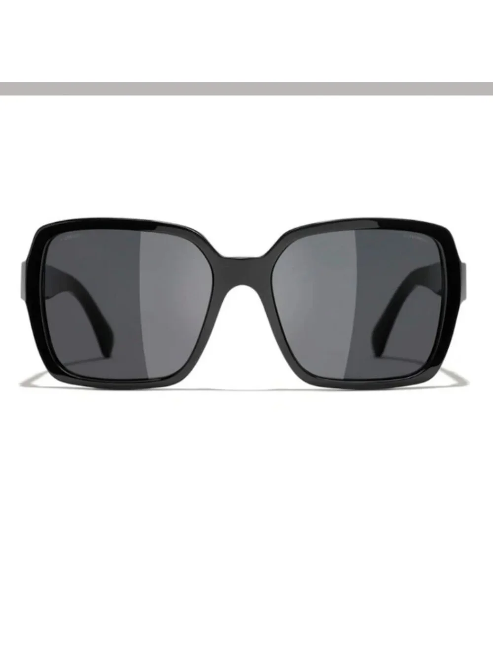 CHANEL BLACK SUNGLASSES CH5408A 622/S4 OVERSIZED GOLD LETTERS
